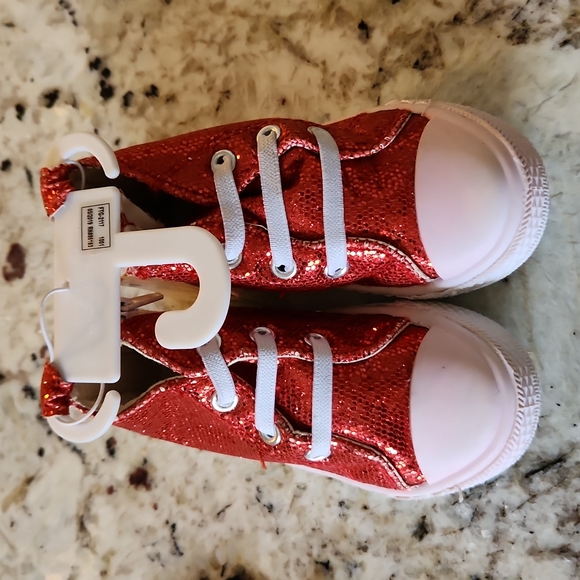 COPY - Capelli nrw york Red Glitter Hightops Sz 5 - Picture 6 of 8